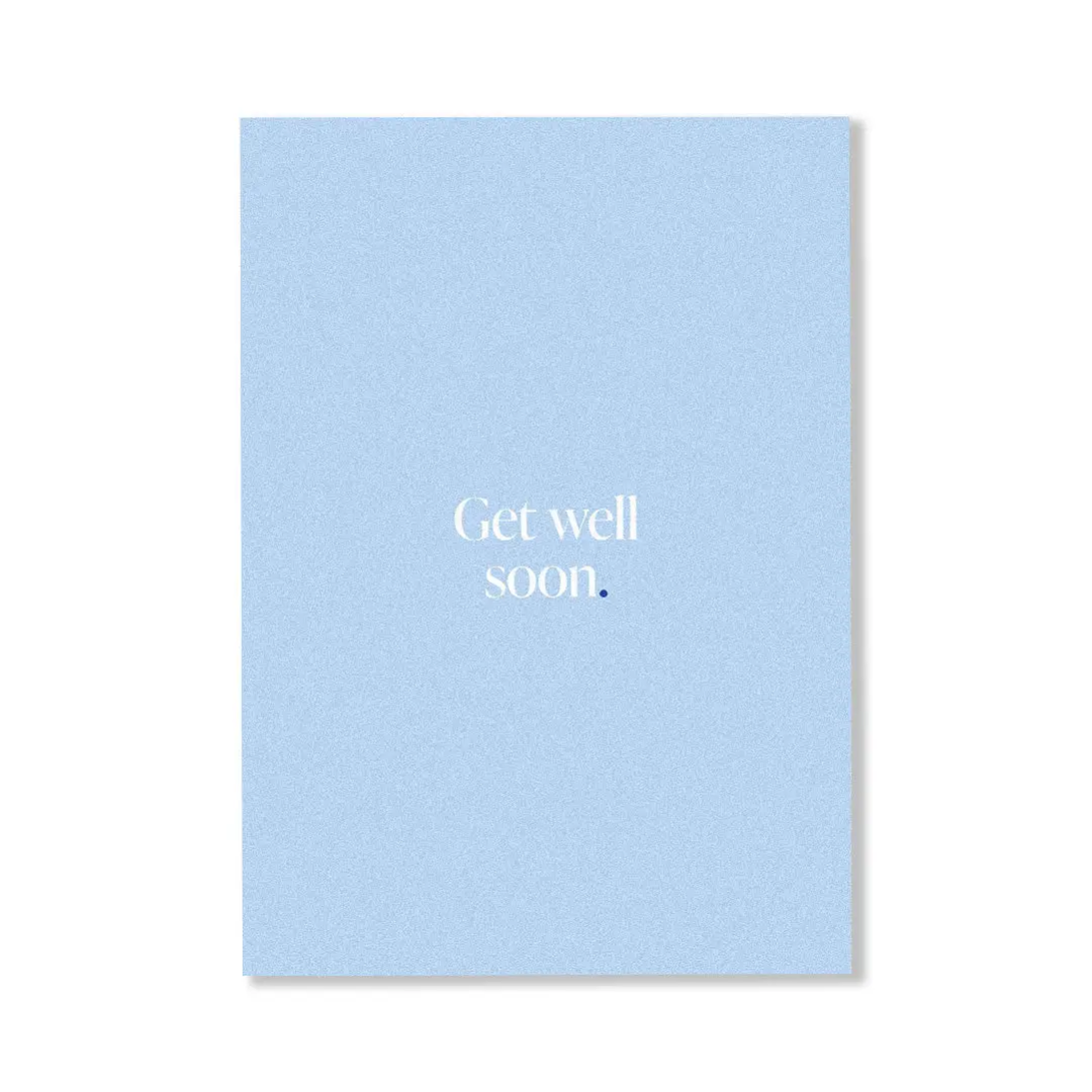 Personalised Gift Card - CARDBOARD - CARDBOARD Greeting Card Get Well Soon. - The Gift Company