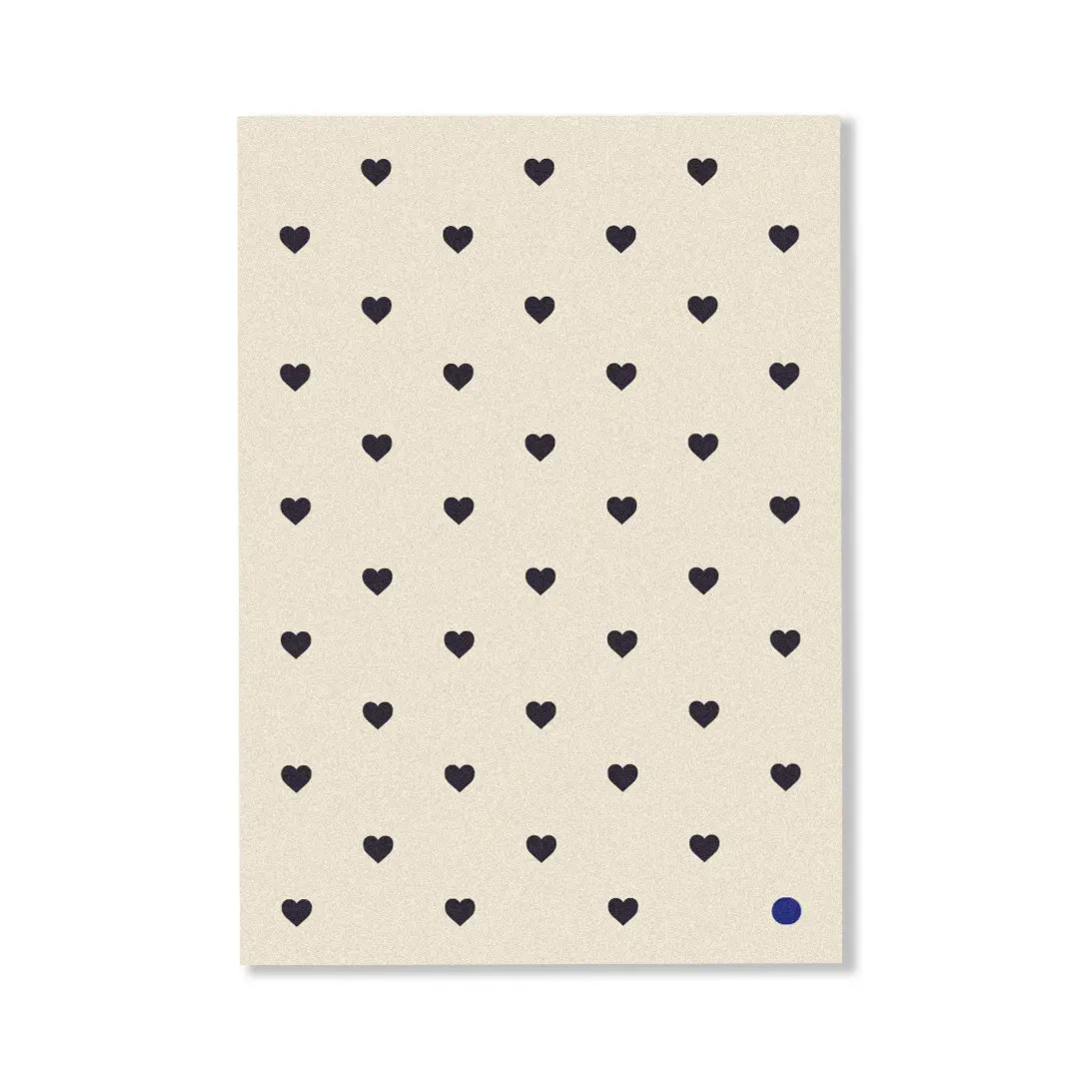 Personalised Gift Card - CARDBOARD - CARDBOARD Greeting Card Mini Hearts. - The Gift Company