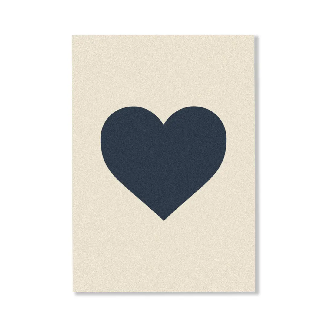 Personalised Gift Card - CARDBOARD - CARDBOARD Greeting Card Single Heart - The Gift Company