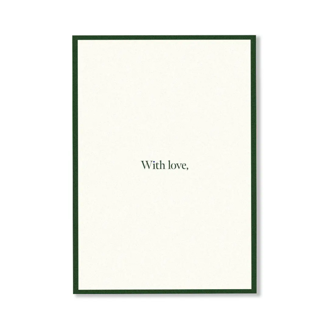 Personalised Gift Card - CARDBOARD - CARDBOARD Greeting Card With Love. - The Gift Company