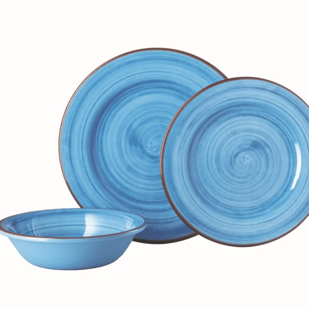 Plates - Mario Luca Giusti - Mario Luca Giusti Saint Tropez Turquoise Bowls Set of 6 - The Gift Company