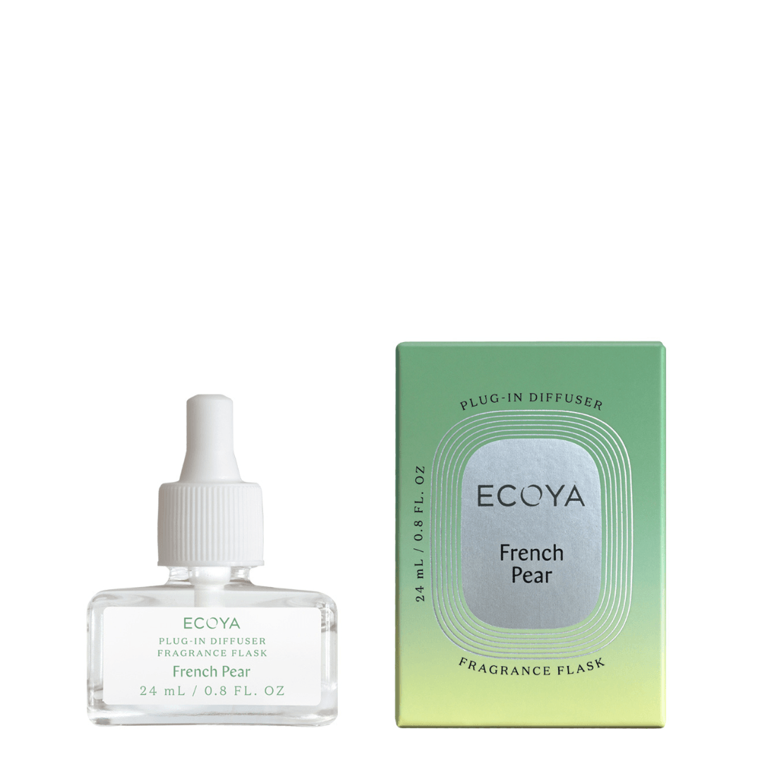 Plug-In Diffuser Flask - Ecoya - ECOYA Plug-In Diffuser Fragrance Flask - French Pear - The Gift Company