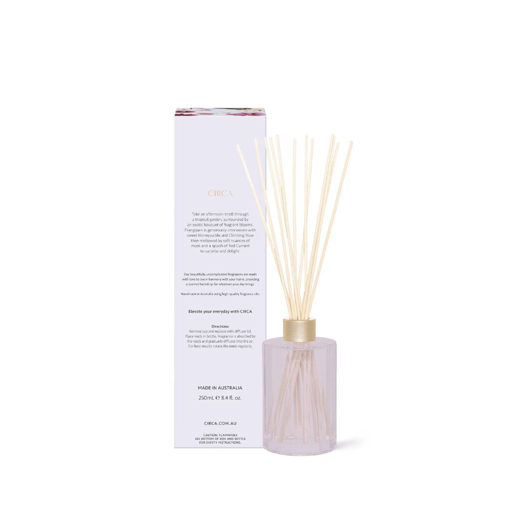 Reed Diffuser - Circa - CIRCA Limited Edition Honeysuckle & Frangipani Fragrance Diffuser 250mL - The Gift Company