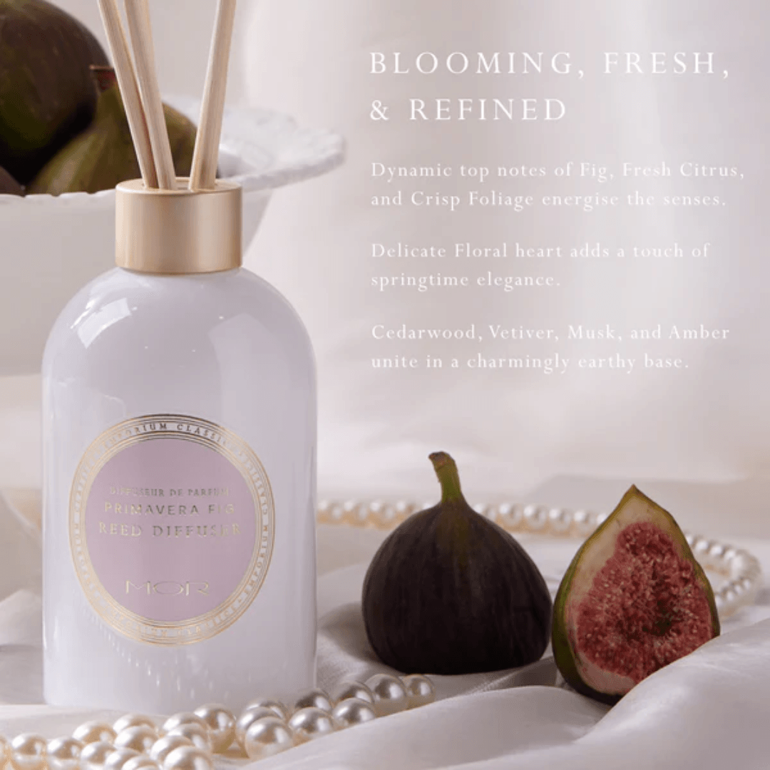 Reed Diffuser - Mor Boutique - MOR Emporium Classics Blanc Primavera Fig Reed Diffuser - The Gift Company