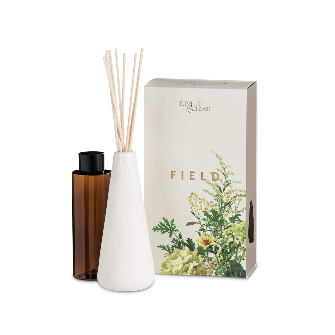 Reed Diffuser - Myrtle & Moss - Myrtle & Moss Botanical Diffuser Field 185mL - The Gift Company