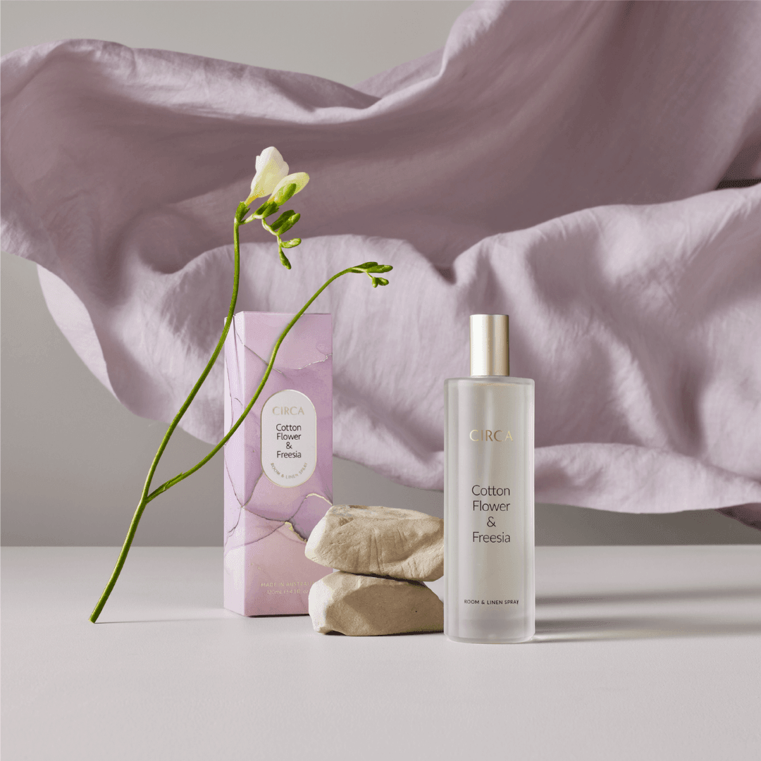 Room & Linen Spray - Circa - CIRCA Room & Linen Spray Cotton Flower & Freesia 120mL - The Gift Company