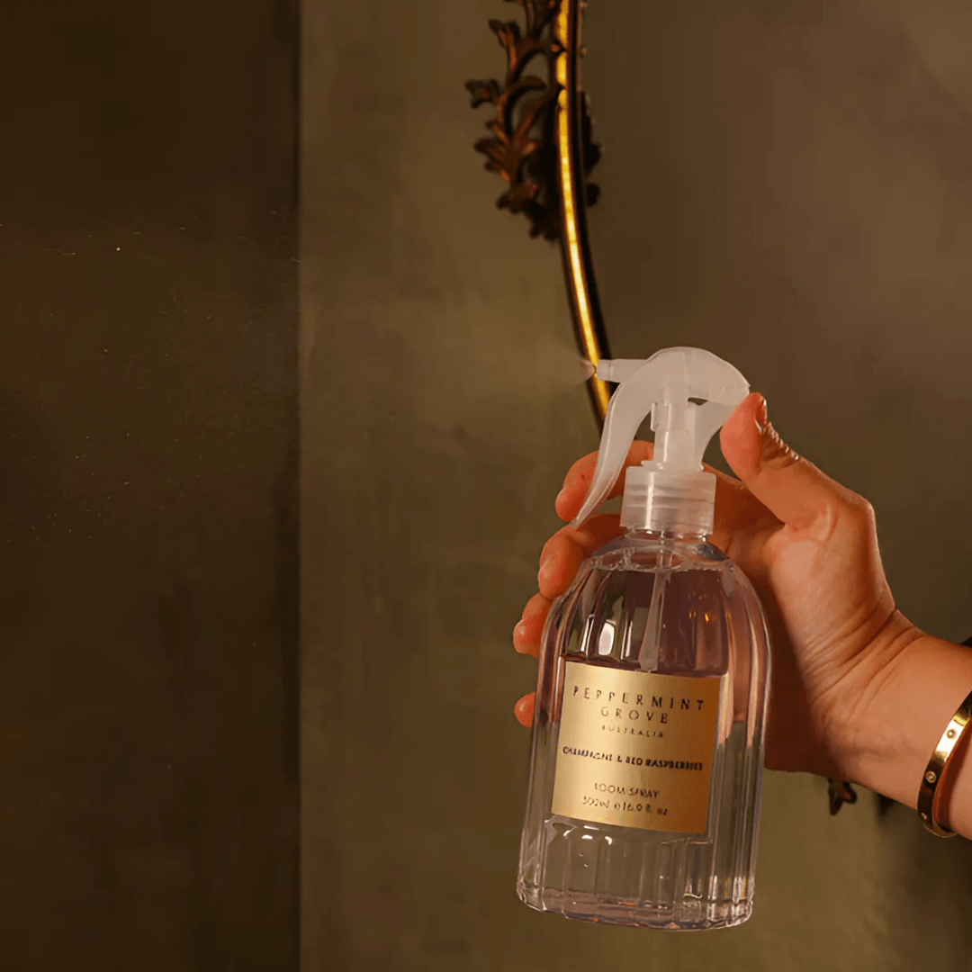 Room & Linen Spray - Peppermint Grove - Peppermint Grove Champagne & Red Raspberries Room Spray 500ml - The Gift Company