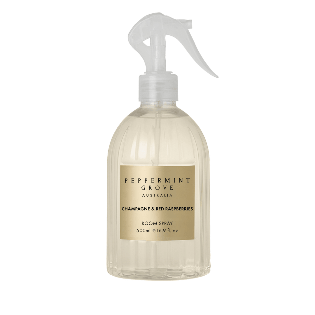 Room & Linen Spray - Peppermint Grove - Peppermint Grove Champagne & Red Raspberries Room Spray 500ml - The Gift Company