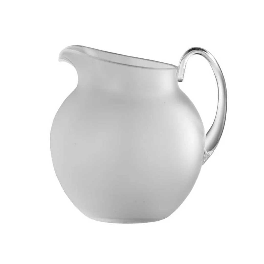 Serving Pitcher - Mario Luca Giusti - Mario Luca Giusti Plutone Jug White Frost - The Gift Company