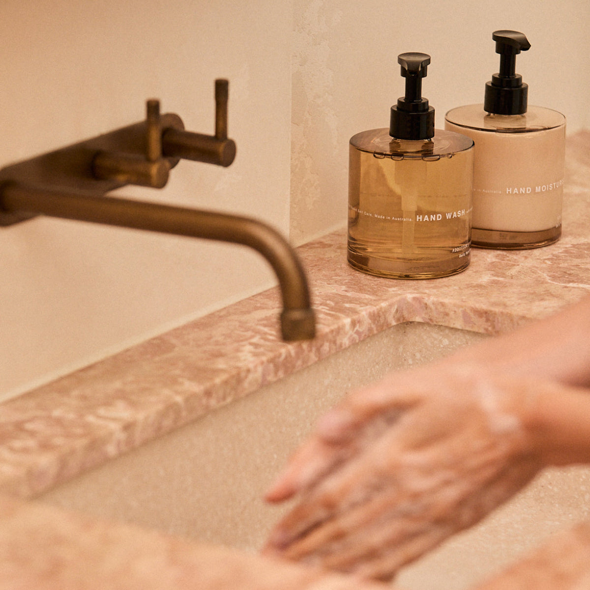Addition Studio Hand Wash & Hand Moisturiser Gift Set 390mL — official styled detail photograph