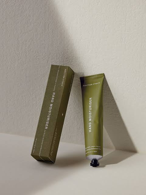 Addition Studio Blue Gum and Lemon Myrtle Hand Cream 100mL real tube and branded retail carton