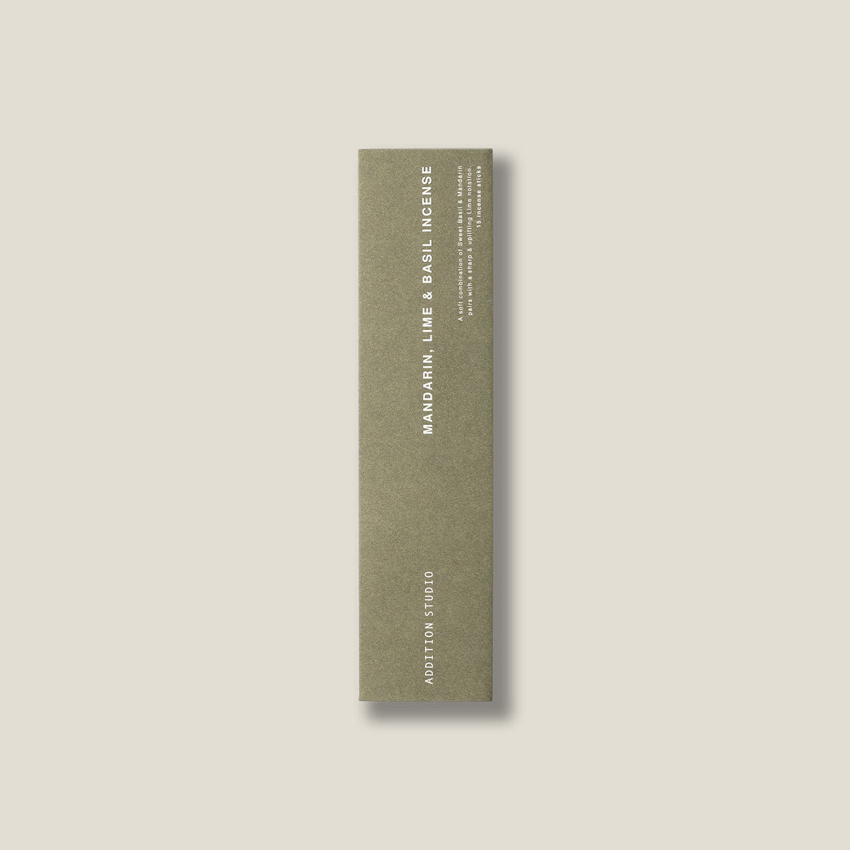 Addition Studio Mandarin Lime Basil incense refill original green retail envelope