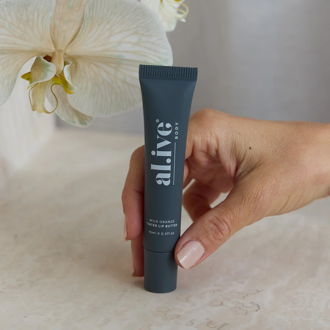 al.ive body Tinted Lip Butter Wild Orange 15mL