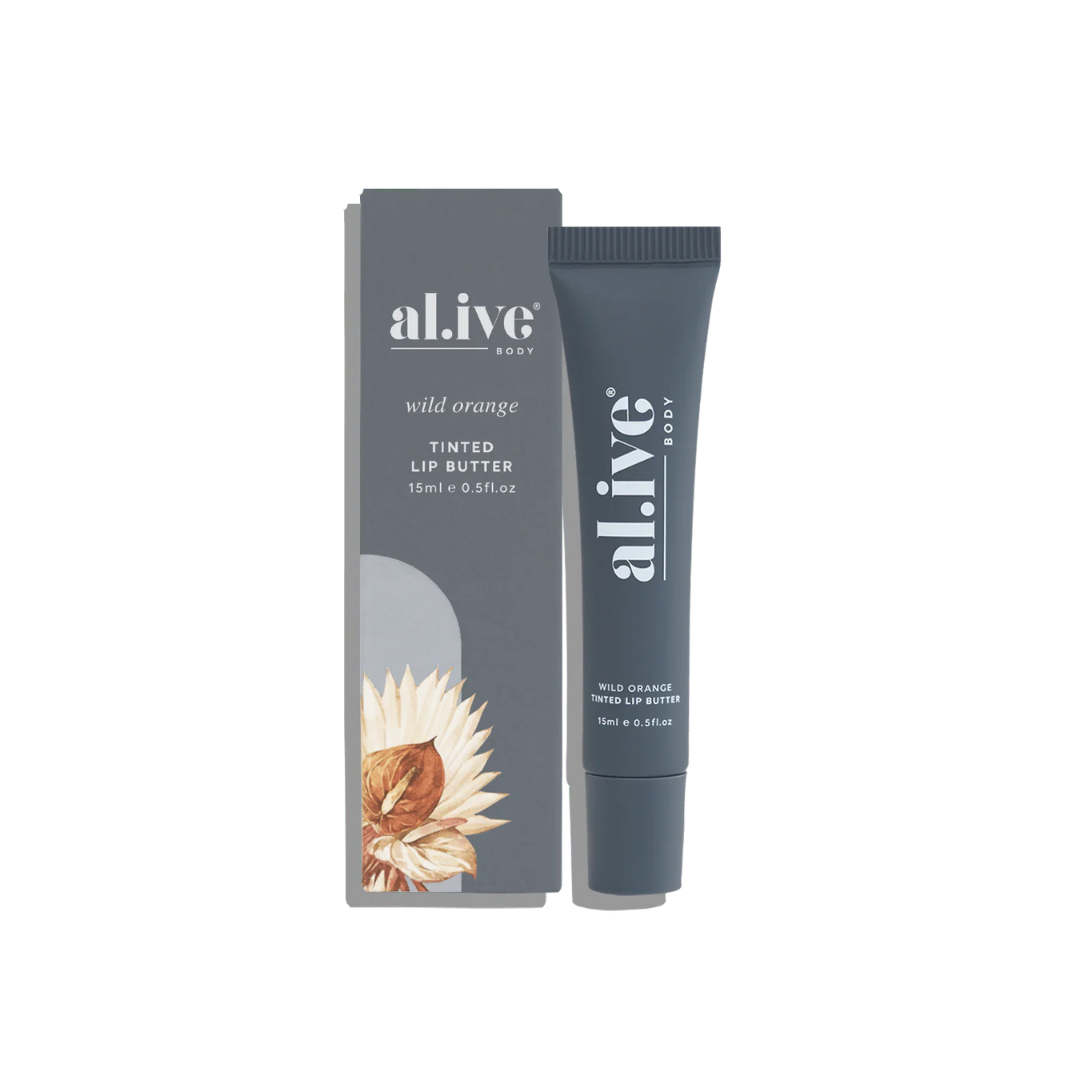 al.ive body Tinted Lip Butter Wild Orange 15mL
