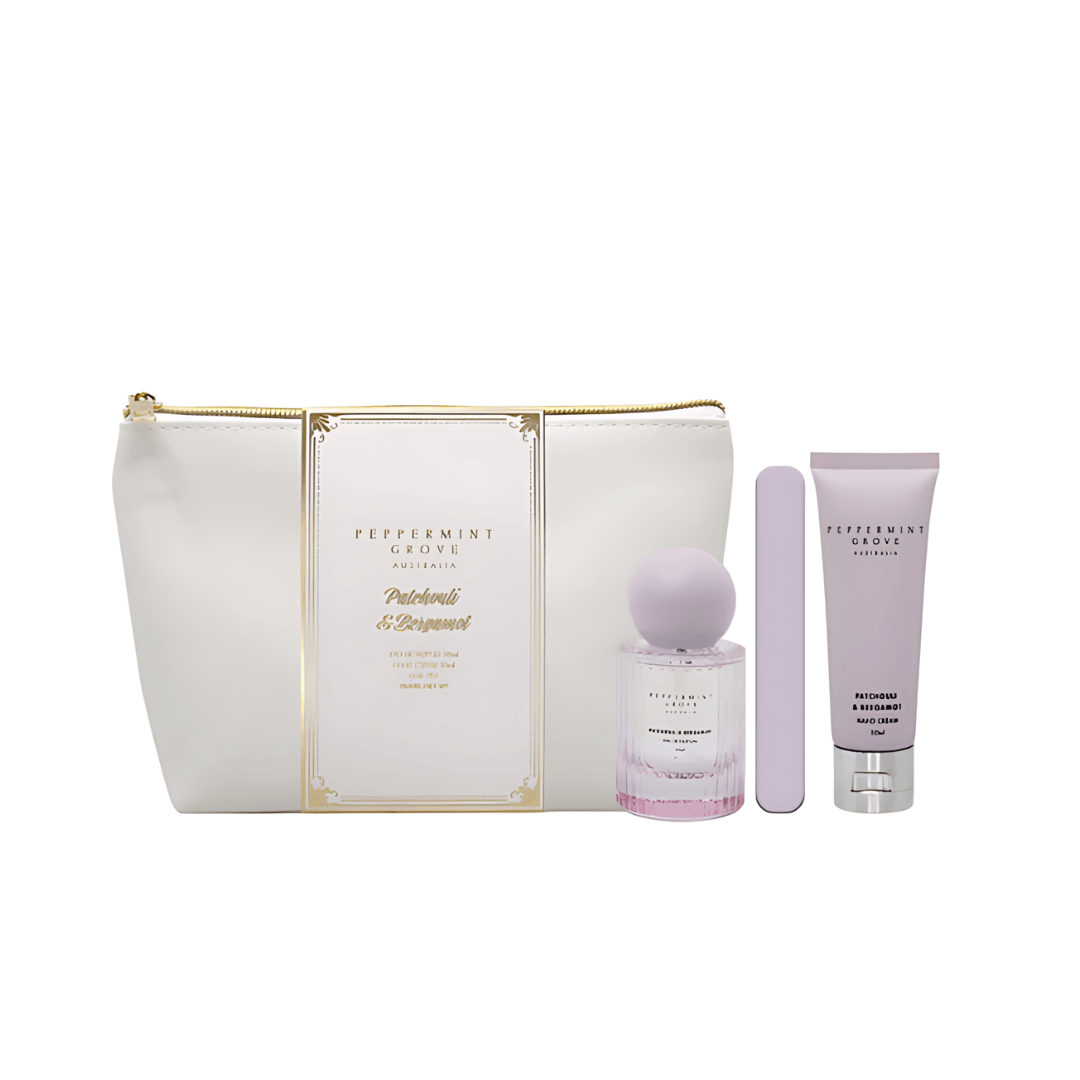 Travel Gift Set - Peppermint Grove - Peppermint Grove Patchouli & Bergamot Travel Gift Set - The Gift Company
