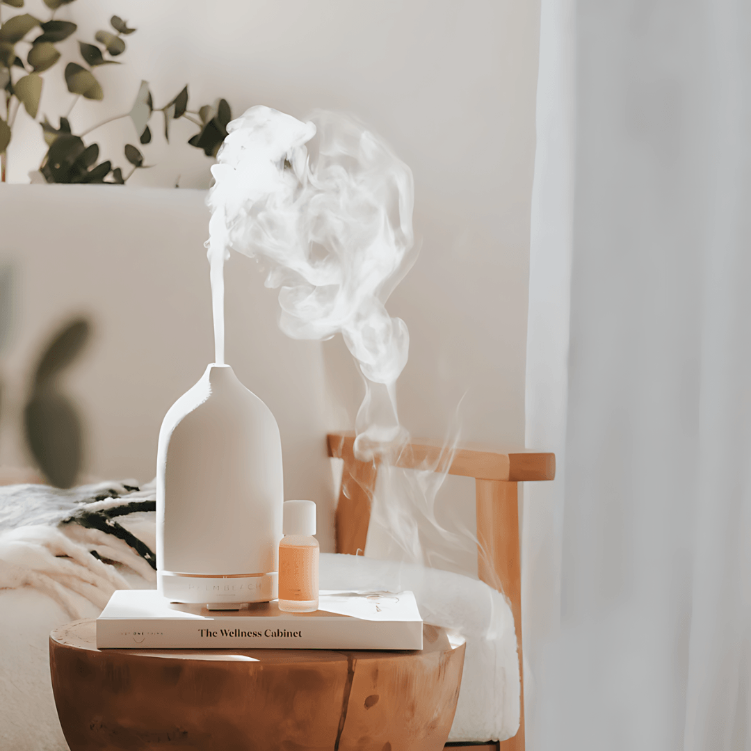 Ultrasonic Ceramic Diffuser - Palm Beach - Palm Beach Stone Aromatherapy Diffuser - The Gift Company