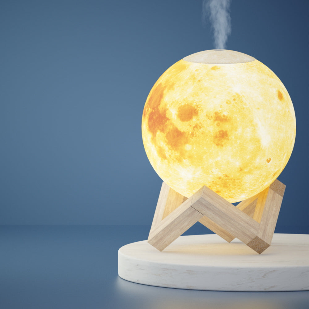 Ultrasonic Diffuser - The Gift Company - Devanti Aroma Ultrasonic Diffuser & Humidifier LED Moon Lamp - The Gift Company