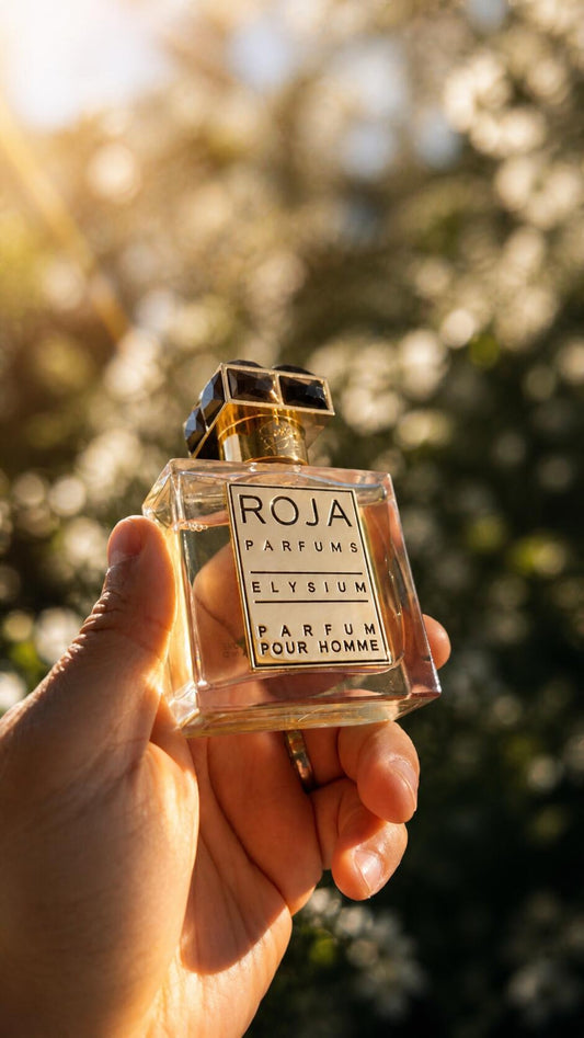 Roja Parfums Elysium Pour Homme styled lifestyle image