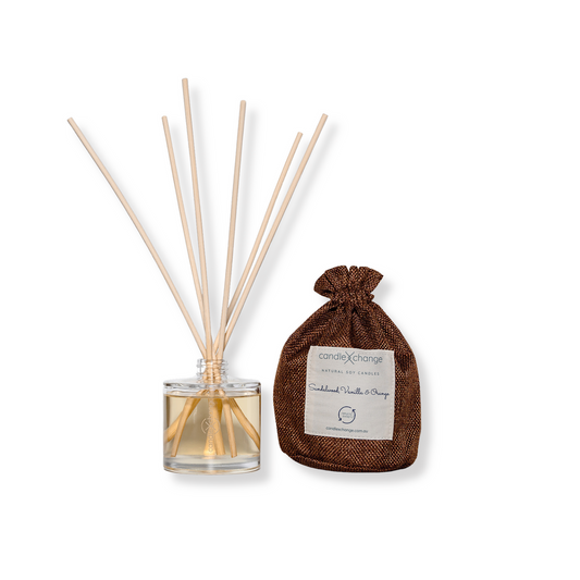 CandleXchange Sandalwood, Orange & Vanilla Reed Diffuser 200mL styled brand image