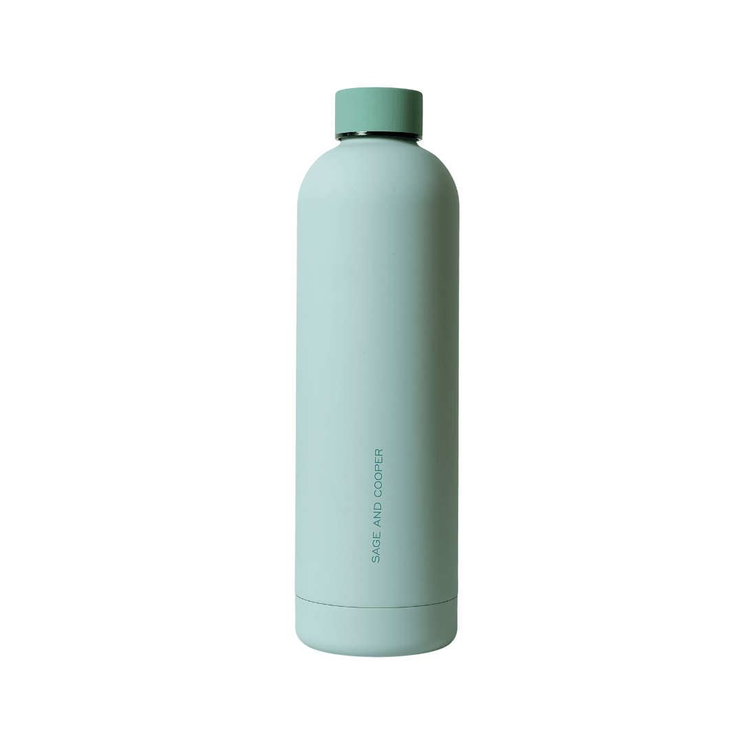 Water Bottle - Sage & Cooper - Sage & Cooper Allegra Water Bottle Sage Fern 1L - The Gift Company