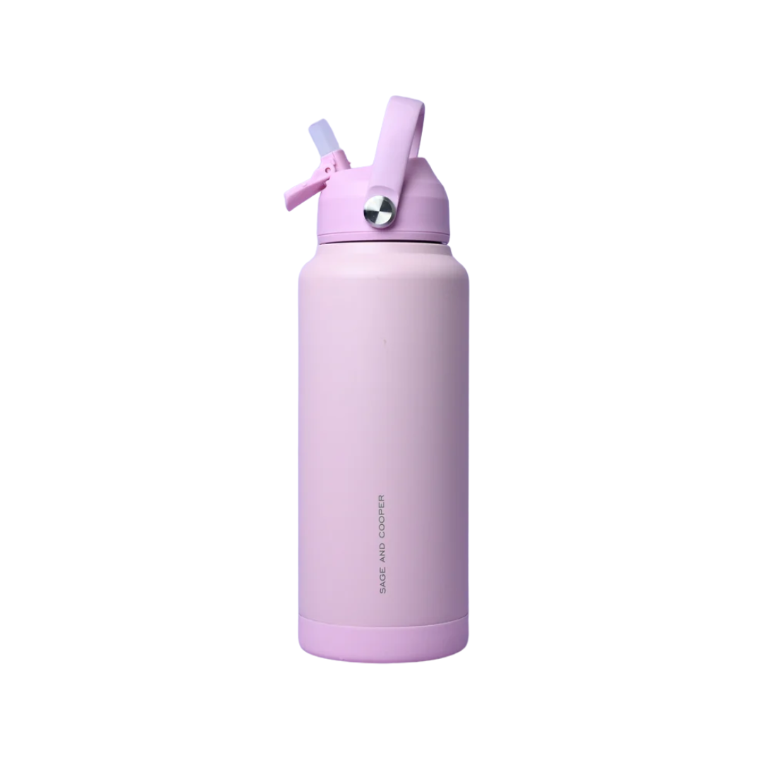 Water Bottle - Sage & Cooper - Sage & Cooper Joy Pink Bottle 1L - The Gift Company
