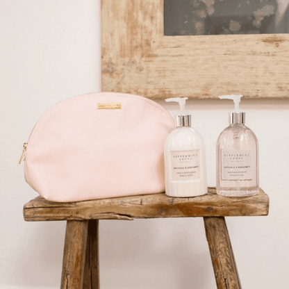 Beauty Bag - Peppermint Grove - Peppermint Grove Pale Pink Beauty Bag - The Gift Company