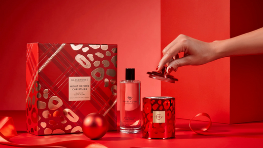 {{ product.product_type }} - {{ product.vendor }} - Glasshouse Fragrances: Happy Happy Christmas Collection - The Gift Company