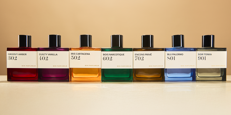 Bon Parfumeur Paris Signature Collection, redesigned coloured Eau de Parfum bottles