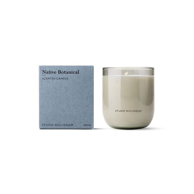 Studio Milligram Native Botanical candle, Australian sensory home fragrance