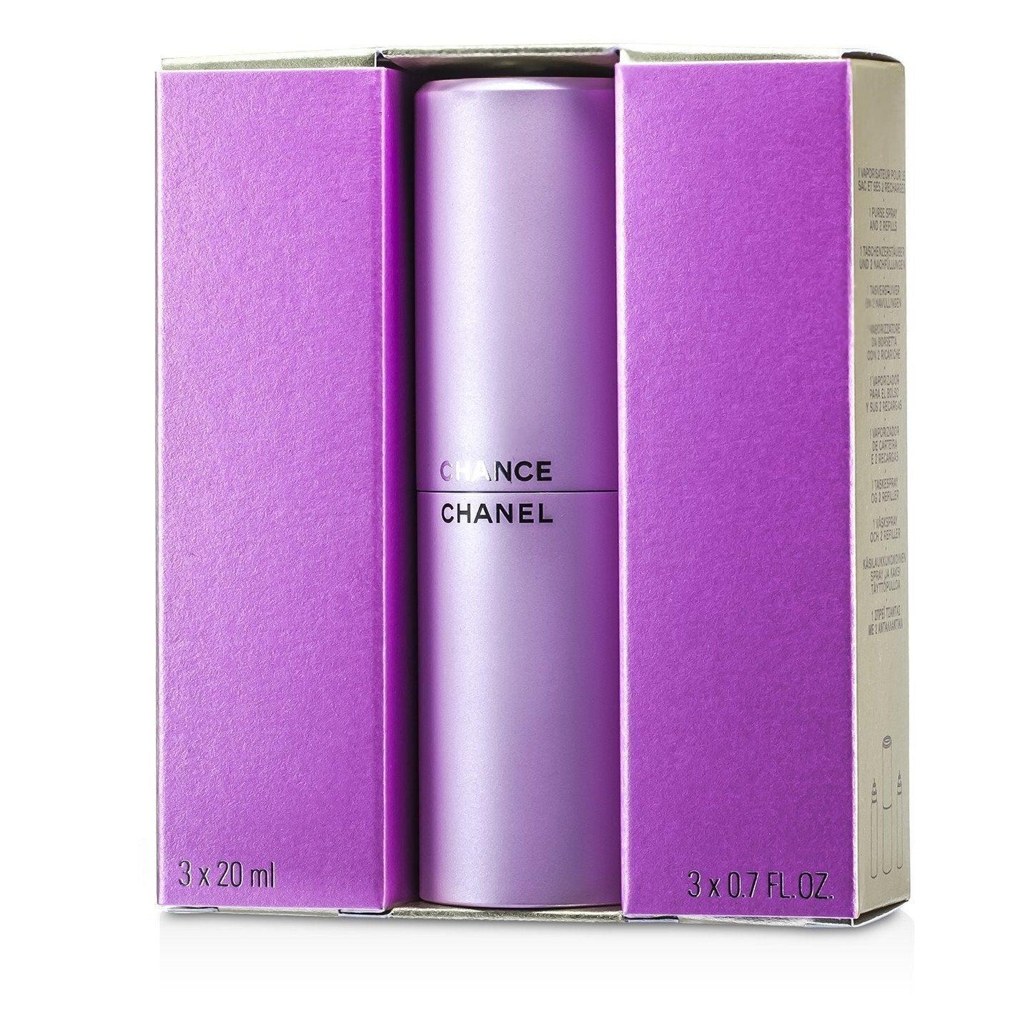 Chanel Chance Eau de Toilette Twist & Spray 3 × 20mL alternate packaging and product image