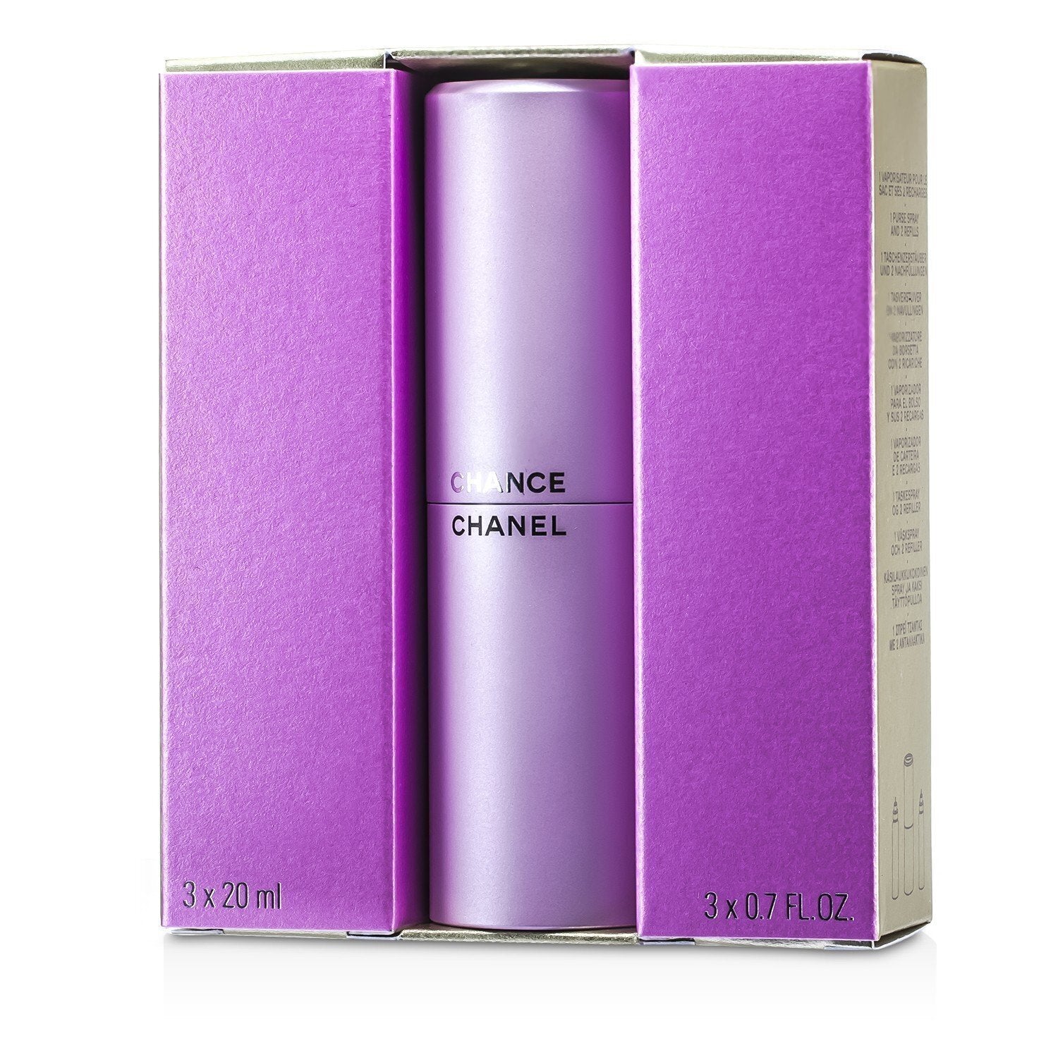 Chanel Chance Eau de Toilette Twist & Spray 3 × 20mL alternate packaging and product image