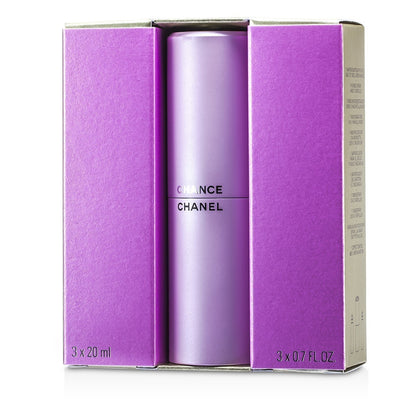 Chanel Chance Eau de Toilette Twist & Spray 3 × 20mL alternate packaging and product image