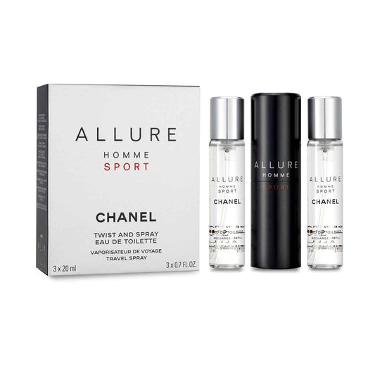 Chanel Allure Homme Sport Eau de Toilette Travel Spray 3 × 20mL