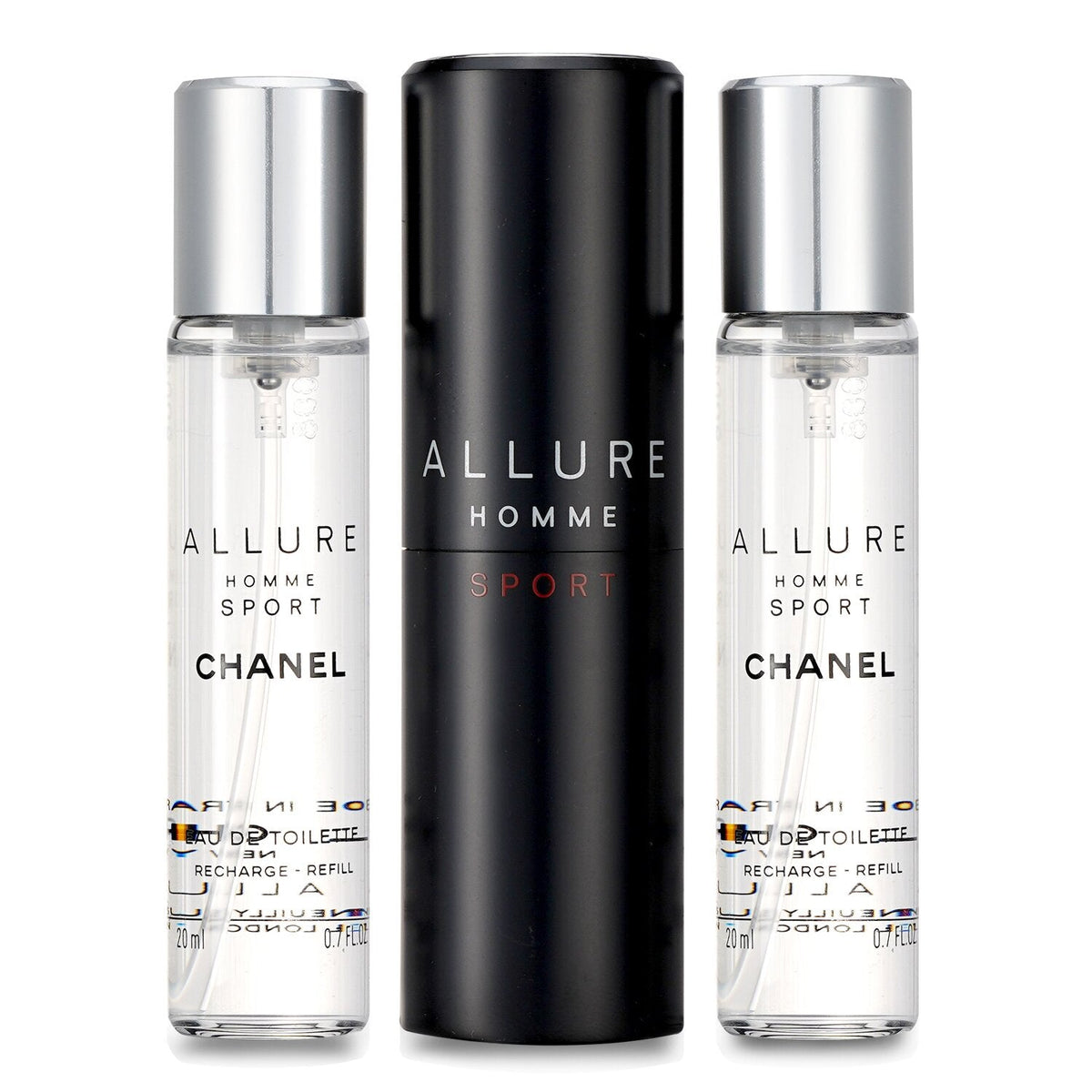 Chanel Allure Homme Sport Eau de Toilette Travel Spray 3 × 20mL main product image