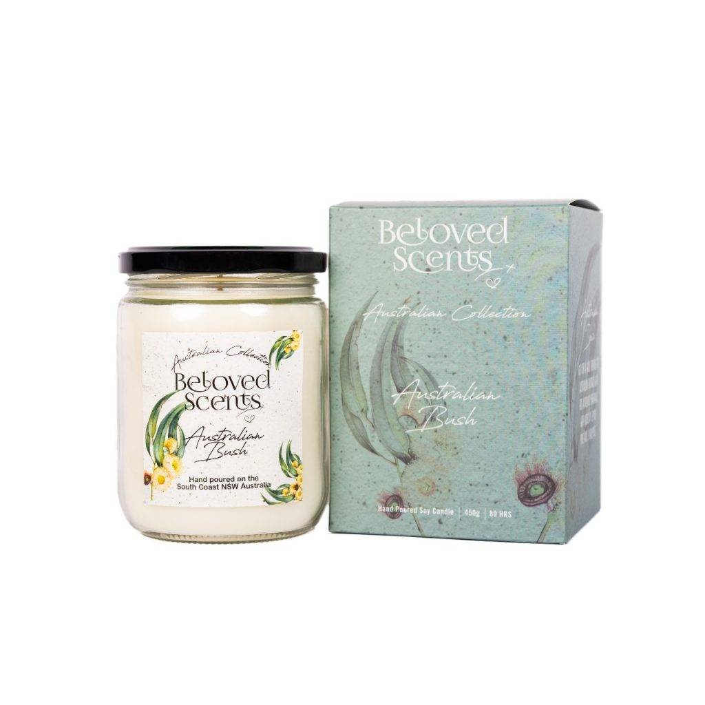Beloved Scents Australian Bush Soy Candle 500mL – 80+hr Burn