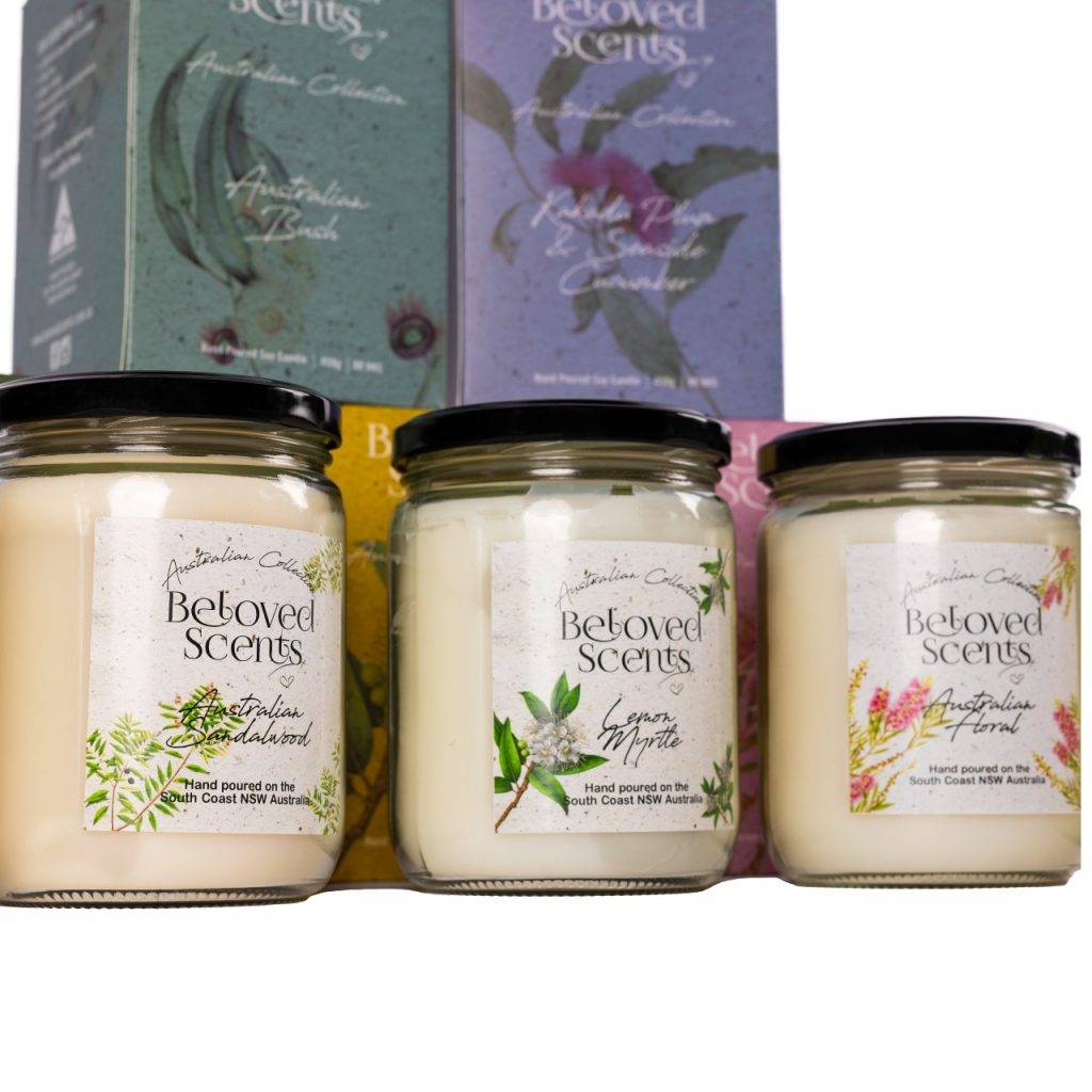Beloved Scents Lemon Myrtle Soy Candle 500mL – 80+hr Burn supplier image 6