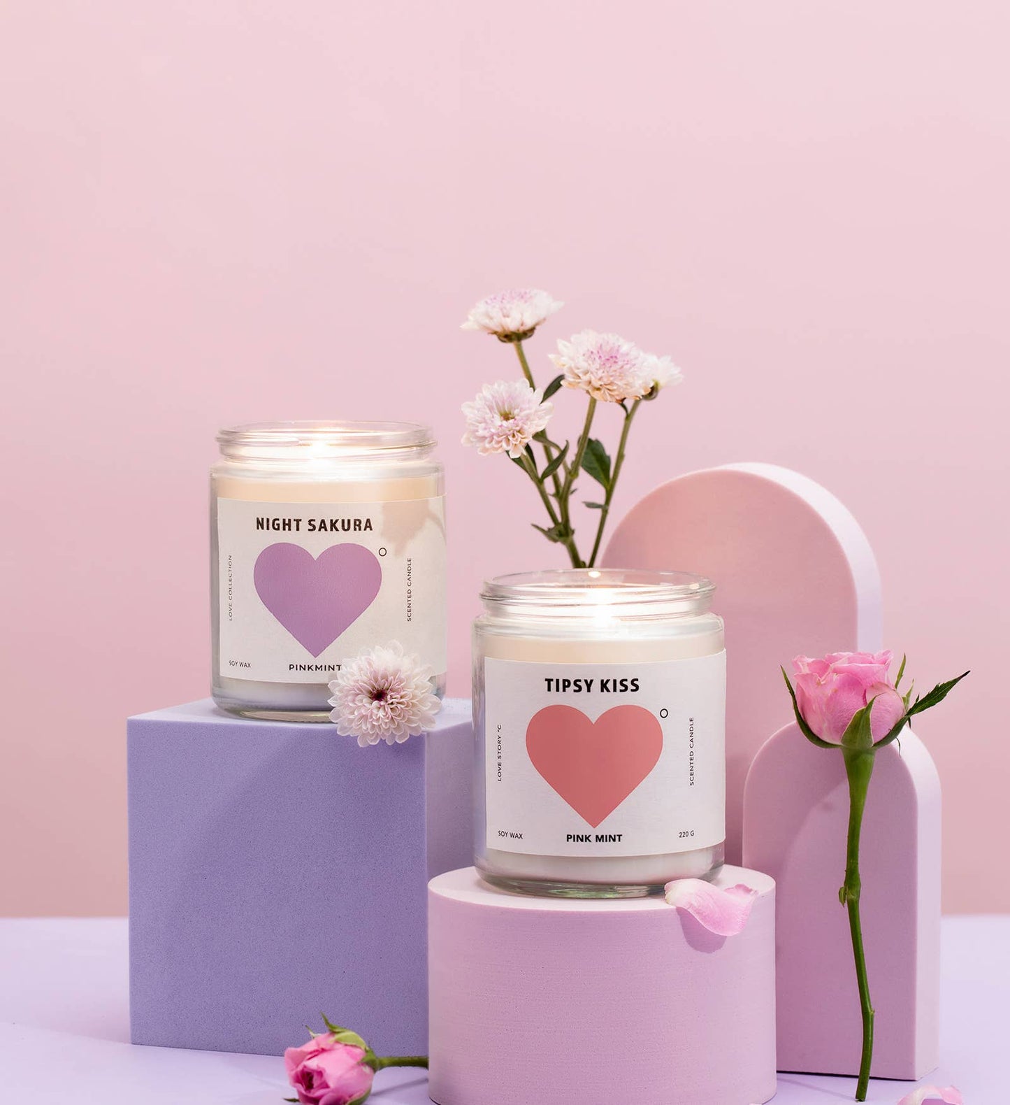 Pinkmint Candle Tipsy Kiss Soy Candle 220g