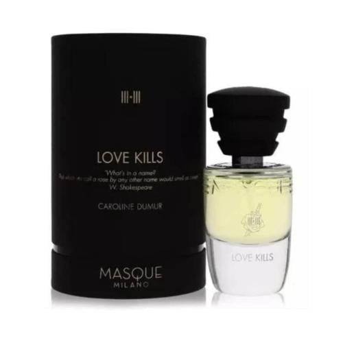 Masque Milano Love Kills Eau de Parfum 35mL bottle and box