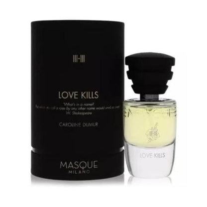 Masque Milano Love Kills Eau de Parfum 35mL bottle and box