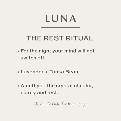 Jade + June Luna Crystal-Infused Soy Candle – 45hr Burn supplier image 1