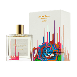 Miller Harris Scherzo Eau de Parfum 100mL official bottle and box image