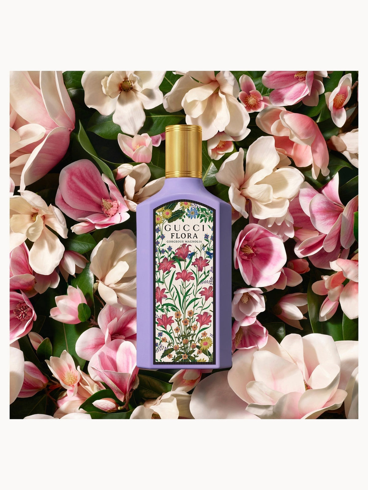 Gucci Flora Gorgeous Magnolia Eau de Parfum bottle detail