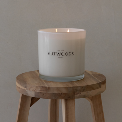 Hutwoods Leather & Oud Candle Extra Large 250+ Hours Burn Time lifestyle image 5