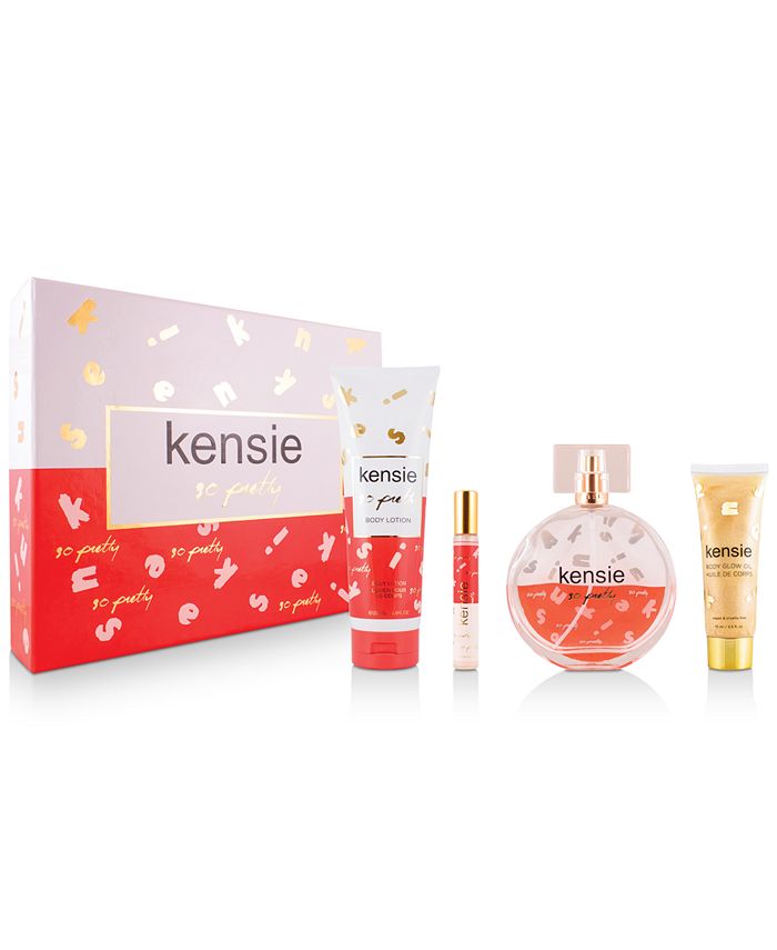 Kensie So Pretty Gift Set with 100mL Eau de Parfum mini perfume body oil and body lotion