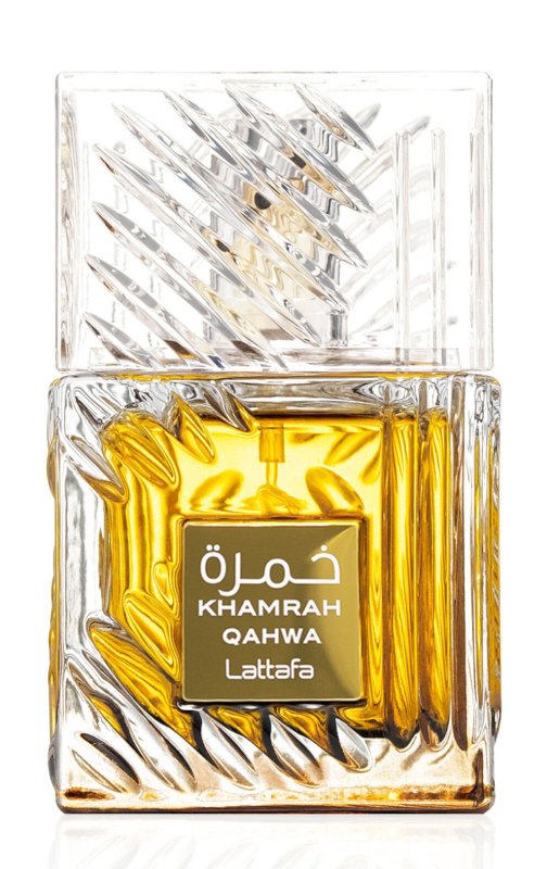 Lattafa Khamrah Qahwa bottle and box