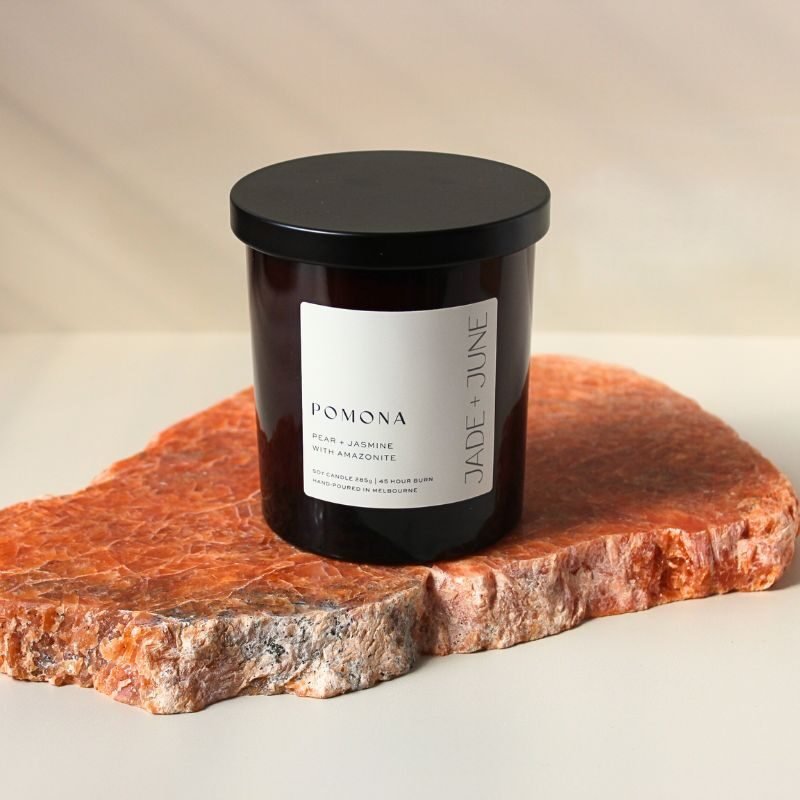 Jade + June Pomona Crystal-Infused Soy Candle – 45hr Burn supplier image 6