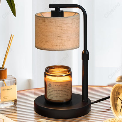 Creative Black Reed Diffuser Wax Melting Lamp - The Gift Company