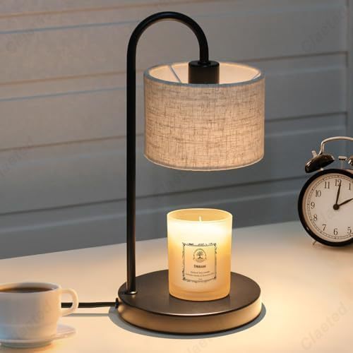 Creative Black Reed Diffuser Wax Melting Lamp - The Gift Company