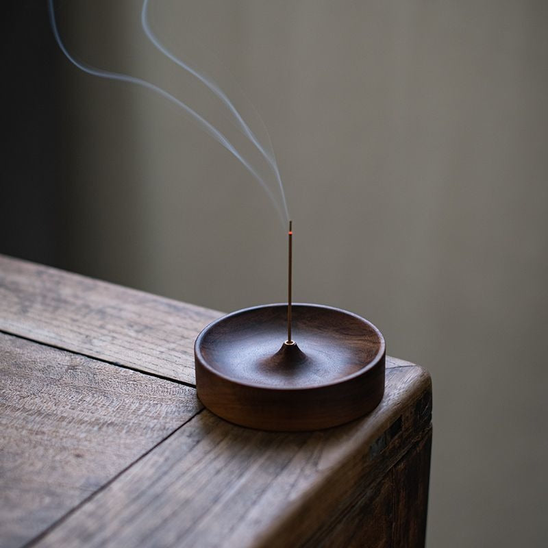Handmade Round Incense Stick Holder with Multi-Hole Design