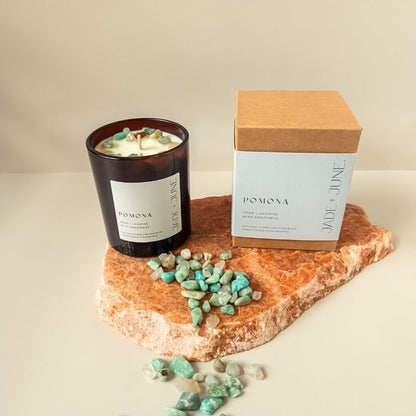 Jade + June Pomona Crystal-Infused Soy Candle – 45hr Burn supplier image 5